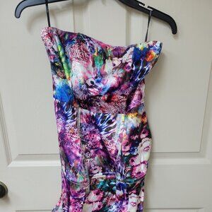 Forever 21 Floral Strapless Dress NWT